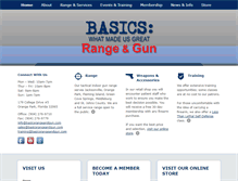 Tablet Screenshot of basicsrangeandgun.com
